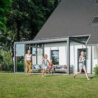 ACHTUNG: Erstnutzung für SL! Weitergabe an Händler erst ab März 2024! Ort (Bünde) soll nicht genannt werden! AB 166928, Größe 5,20 x 4,00 Meter, Farbe DB703 Feinstruktur, Beleuchtung mit 15 Strahlern (3 in jedem Sparren), Beschattung mit SLM200 Unt